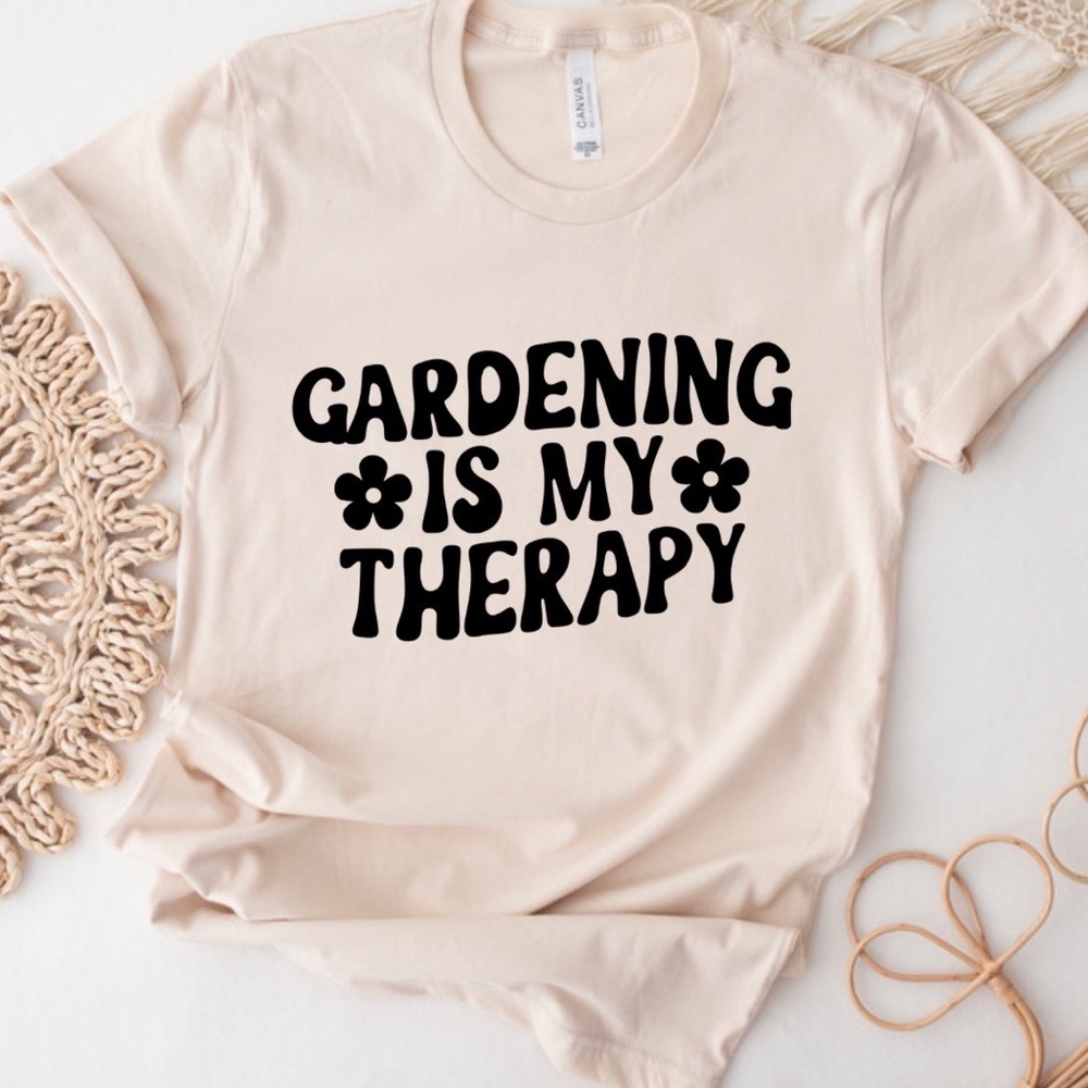 Gardener Shirt Plant Lover Graphic Crew Neck Short Sleeve Tee Shirt - Picture 3 of 4